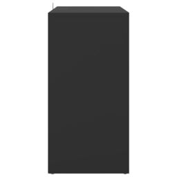 Berkfield Home Shoe Cabinet Black 60x35x70 cm Engineered Wood - Size: 60 x 35 x 70 cm - thumbnail 6
