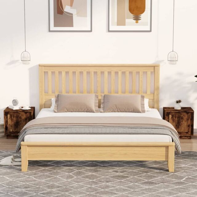 Berkfield Home Bedside Cabinets 2 pcs Smoked Oak 44x35x45 cm Engineered Wood in Brown - Size: 44 x 35 x 45 cm - image 1
