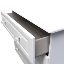 Ready Assembled 2 U Stratford 3 Drawer Chest (Ready Assembled) in White - thumbnail 5