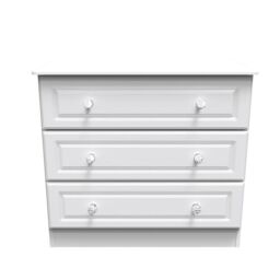 Ready Assembled 2 U Stratford 3 Drawer Chest (Ready Assembled) in White - thumbnail 1