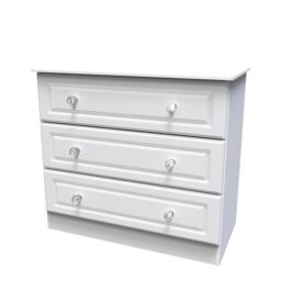 Ready Assembled 2 U Stratford 3 Drawer Chest (Ready Assembled) in White - thumbnail 3