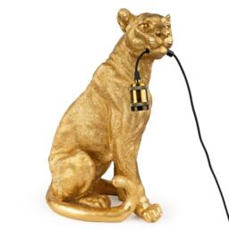 Madison & Mayfair Gold Leopard Resin Lamp Base - thumbnail 2