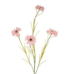 Lemon Pavilion Furniture and Decor Cornflower Stem Artificial Flower - Plastic - L20 x W20 x H77 cm Pink in Light Pink - thumbnail 2