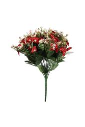 KDMD Pembroke Red Satin Pansy Mixed Bush x13 Stems - thumbnail 2