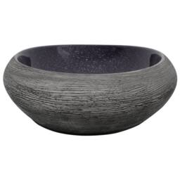 Berkfield Home Countertop Basin Purple & Grey Oval 59x40x14 cm Ceramic - Size: 59 x 40 x 14 cm - thumbnail 5