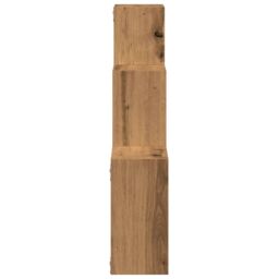 Berkfield Home Wall Cube Shelves Artisan Oak 68x15x68 cm Engineered Wood in Brown - Size: 68 x 15 x 68 cm - thumbnail 5