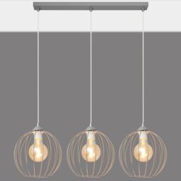 Netlighting Mercure Straight Bar Pendant Ceiling Light Grey 70cm - thumbnail 2