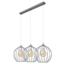 Netlighting Mercure Straight Bar Pendant Ceiling Light Grey 70cm - thumbnail 5