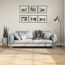 Berkfield Home Rug HUARTE Short Pile Soft & Washable Sand 100x200 cm in Brown - Size: Medium - thumbnail 1