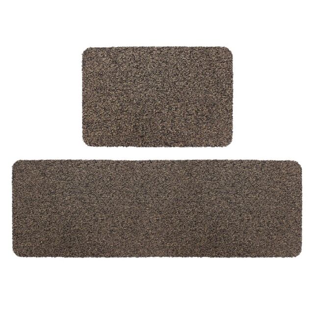 JVL Tanami Barrier Mat & Runner Set - Brown - Size: 50 cm x 150 cm - image 1