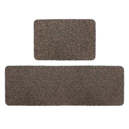 JVL Tanami Barrier Mat & Runner Set - Brown - Size: 50 cm x 150 cm - thumbnail 1