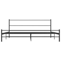 Berkfield Home Bed Frame Black Metal 180x200 cm Super King - thumbnail 3