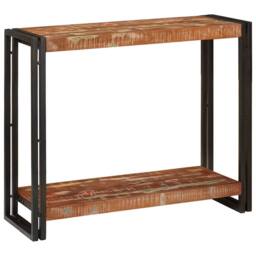 Berkfield Home Durable Console Tables Multicolour 90 x 33 x 75 cm Solid reclaime - thumbnail 5