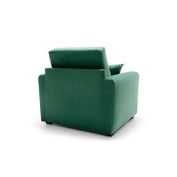 Abakus Direct Olly Velvet Single Sofa Bed in Forest Green in Dark Grey - thumbnail 4