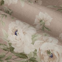 Sanderson Adele Floral Chenille Room Darkening Pencil Pleat Curtains in Light Pink - Size: 168 cm width x 137 cm drop - thumbnail 5