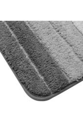 Living and Home Gradient Grey Stripes Non-Slip Absorbent Floor Mat for Bathroom Doorways, 60cm L x 40cm W - Size: 40 cm x 60 cm - thumbnail 4