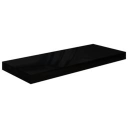 Berkfield Home Durable Floating Wall Shelves 4 pcs High Gloss Black 60x23.5x3.8 - thumbnail 4
