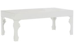 Orsina High Gloss Coffee Table, Wood Coffee Table, Rectangular Coffee Table, Stylish Coffee Table in White - thumbnail 2