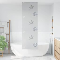 Berkfield Home Shower Roller Blind 70x240 cm Fabric Width 66 cm in Grey - thumbnail 2