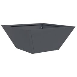 Berkfield Home Garden Bowl Planter Anthracite 35x35x15 cm Steel - Size: 35 x 35 x 15 cm - thumbnail 2