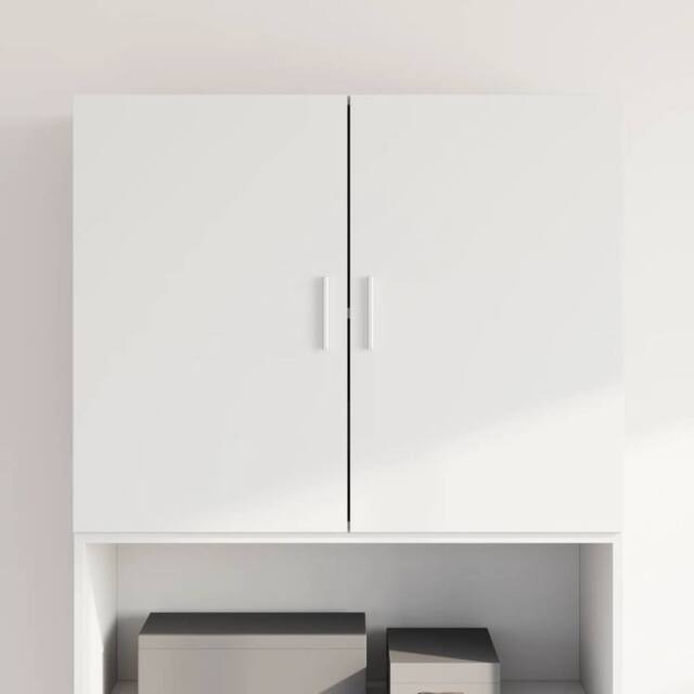 Berkfield Home Wall Cabinet White 80x42.5x64 cm Engineered Wood - image 1