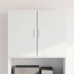 Berkfield Home Wall Cabinet White 80x42.5x64 cm Engineered Wood - thumbnail 1