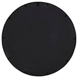 Berkfield Home Decorative Garden Mirror Black 60x4 cm Iron Round for Outdoor Use - thumbnail 4