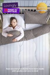 Slumberdown Coverless Comfort Abstract 10.5 Tog Reversible Duvet & 2 Pillowcases - Size: Single - thumbnail 2