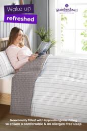 Slumberdown Coverless Comfort Abstract 10.5 Tog Reversible Duvet & 2 Pillowcases - Size: Single - thumbnail 3