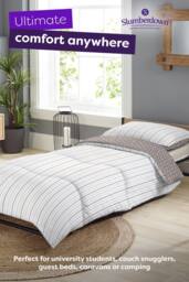 Slumberdown Coverless Comfort Abstract 10.5 Tog Reversible Duvet & 2 Pillowcases - Size: Single - thumbnail 5