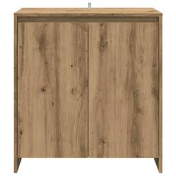 Berkfield Home Decorative 3 Piece Sideboard Artisan Oak Engineered Wood in Brown - thumbnail 5