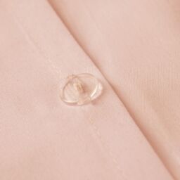 OHS Plain Dyed Duvet Cover Cover with Pillowcase Set in Light Pink - Size: King - thumbnail 6