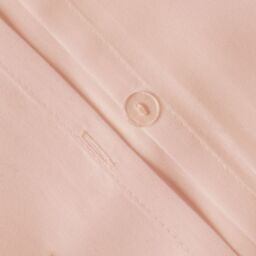 OHS Plain Dyed Duvet Cover Cover with Pillowcase Set in Light Pink - Size: King - thumbnail 5
