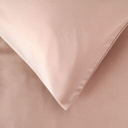 OHS Plain Dyed Duvet Cover Cover with Pillowcase Set in Light Pink - Size: King - thumbnail 4
