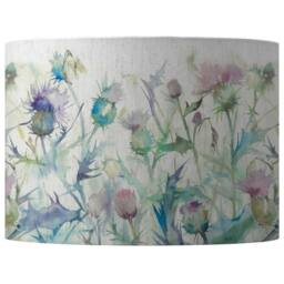 Voyage Maison Cirsium Eva Floral Lampshade in Green - Size: 40 cm diameter x 25 cm high - thumbnail 1