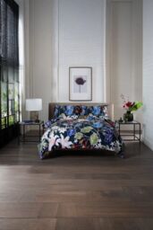 The Lyndon Company Floral Nightshade 200TC 100% Cotton Luxury Duvet Cover Set - Deyongs 1846 in Green - Size: King - thumbnail 1