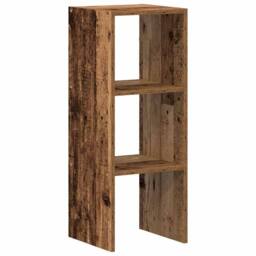 Berkfield Home Bookcase Stackable Old Wood 30x30x80 cm Engineered Wood in Brown - Size: 30 x 30 x 80 cm - thumbnail 1