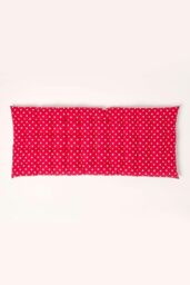 Homescapes Garden Bench Cushion Luxury 2 Seater Cotton Red Dots Indoor Outdoor Pad - thumbnail 2