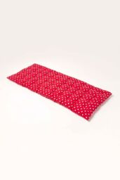 Homescapes Garden Bench Cushion Luxury 2 Seater Cotton Red Dots Indoor Outdoor Pad