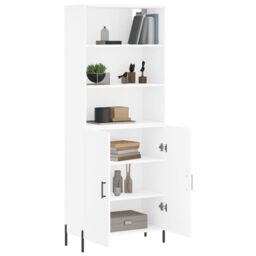 Berkfield Home Highboard White 69.5x34x180 cm Engineered Wood - thumbnail 3