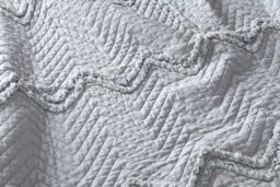 Smart Living Luxurious Zig-Zag Polyester Bedspread - Soft, Stylish, & Durable in Grey - Size: Double - thumbnail 6