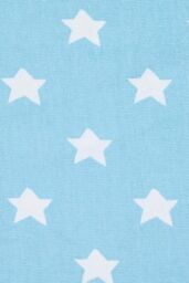 Homescapes Cotton Stars Blue Ready Made Eyelet Curtain Pair - Size: 140 cm width x 229 cm drop - thumbnail 5