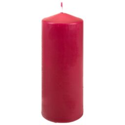 VFM e-Store Vanilla 15cm Pillar Candle Luxury Scented Decor in Red - thumbnail 1