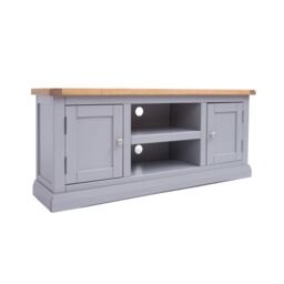 Cabinet Bits Rocca Grey 2 Door TV Cabinet Chrome Knob - thumbnail 2