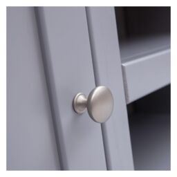 Cabinet Bits Rocca Grey 2 Door TV Cabinet Chrome Knob - thumbnail 5