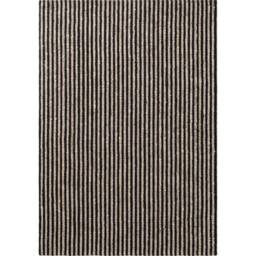 THE RUGS Ebony Jute Rug & Runner Hand Woven Natural Fibre Striped 10mm Pile in Cream - Size: 160 cm x 230 cm - thumbnail 1