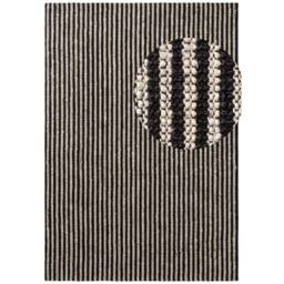 THE RUGS Ebony Jute Rug & Runner Hand Woven Natural Fibre Striped 10mm Pile in Cream - Size: 160 cm x 230 cm - thumbnail 6