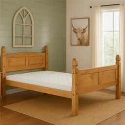 Birlea Mexican Corona Low End Bed in Beige - Size: Double - thumbnail 7