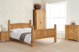 Birlea Mexican Corona Low End Bed in Beige - Size: Double - thumbnail 5