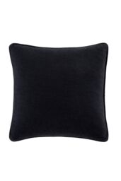 Catherine Lansfield 'Wilson Velvet' Cushion in Black - Size: 45 cm x 45 cm - thumbnail 5